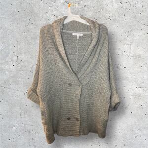 Victorias Secret Chunky Cable Knit Shawl Collar Cardigan Sweater Coat Medium